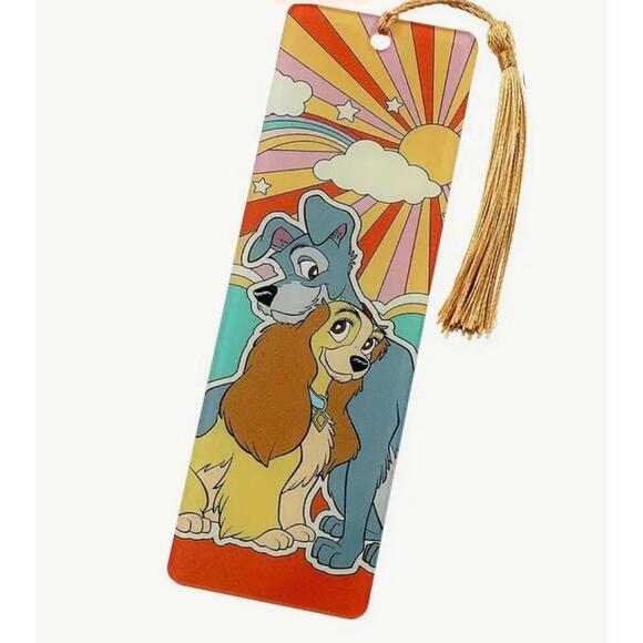 Other - Bookmark - Lady And The Tramp With Tassel, Cartoon Nostalgia Classic Dogs